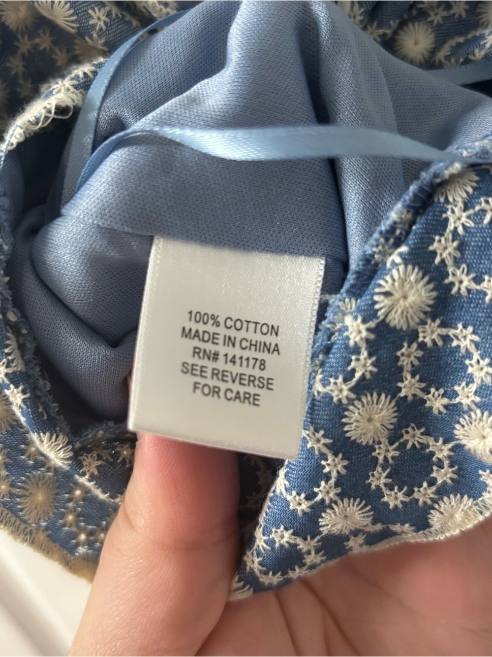 Cottagecore Blue Floral Ruffle Strap Tie-Back Crop Top Women’s Size XL NWT - Picture 6 of 9